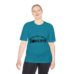 Unisex Less Talk More Bowling Moisture Wicking Tee