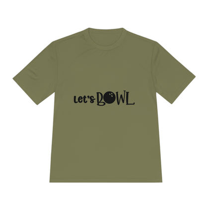 Unisex Lets Bowling Moisture Wicking Tee